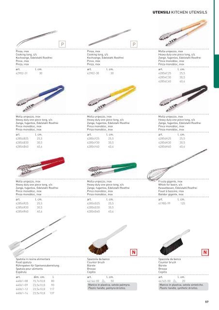 Catalogo Prodotti Product Catalog - Horeco