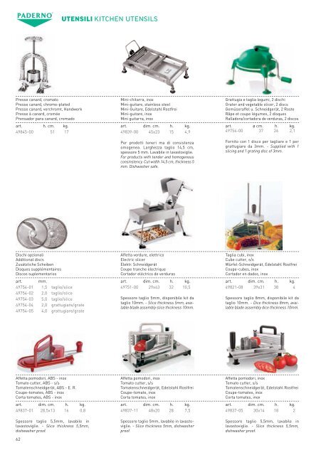 2010 - 2011 PRODUCT CATALOG - Horeco