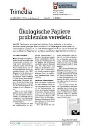 Ökologische Papiere problemlos veredeln - EnAW