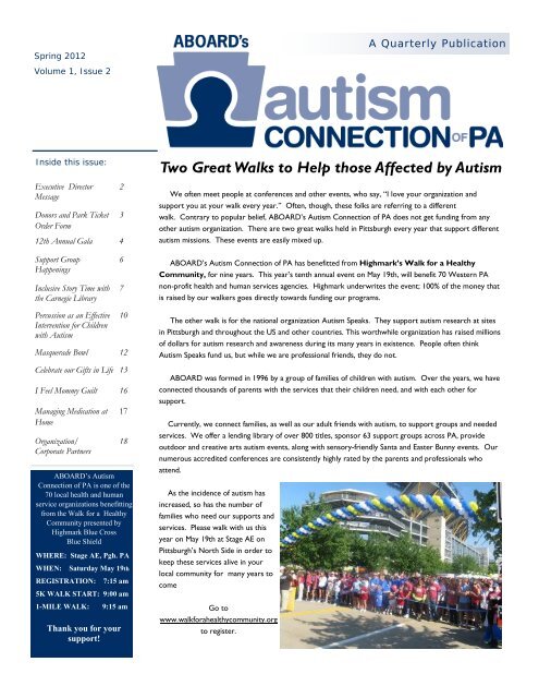 Spring 2012 Newsletter Web.pub - Autism Support in PA