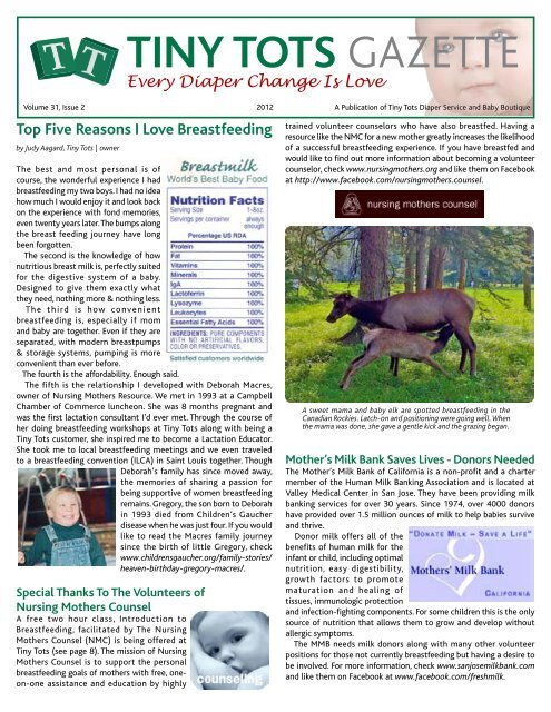Fall Read now (PDF) - Tiny Tots Diaper Service Inc.