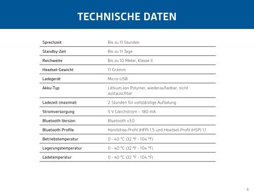 BEDIENUNGS- ANLEITUNG - Plantronics