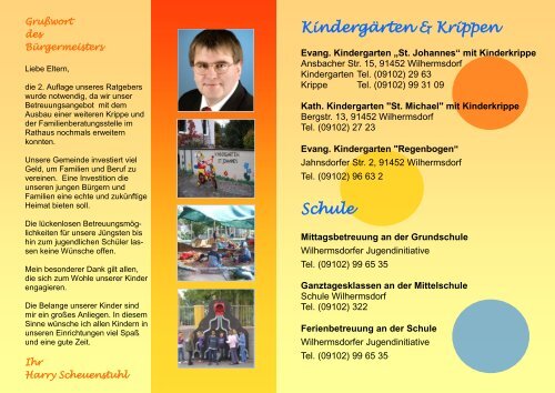 Kindergärten & Krippen Schule - Markt Wilhermsdorf