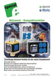 zur Netzwerkverteiler Übersicht - e-term