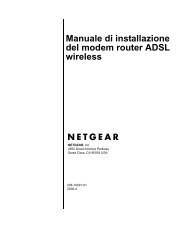 Manuale di installazione del modem router ADSL wireless - Netgear