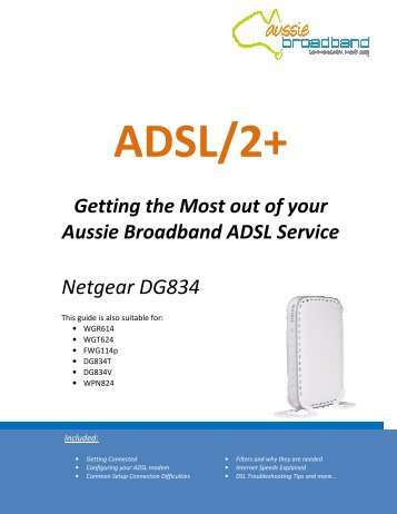 Netgear DG834 - Aussie Broadband