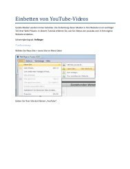 Einbetten von YouTube-Videos - NetObjects Fusion