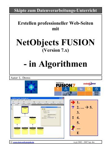 NetObjects FUSION - in Algorithmen - lern-soft-projekt