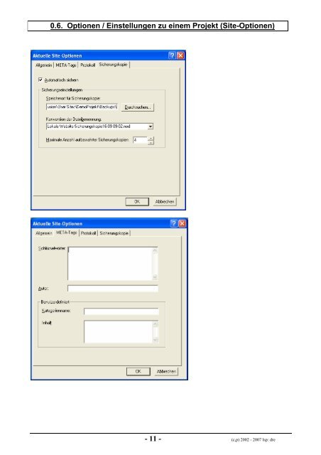 NetObjects FUSION - in Algorithmen - lern-soft-projekt