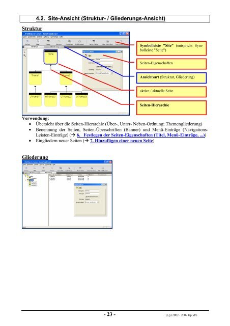 NetObjects FUSION - in Algorithmen - lern-soft-projekt