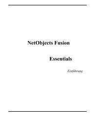 Erste Schritte - NetObjects Fusion