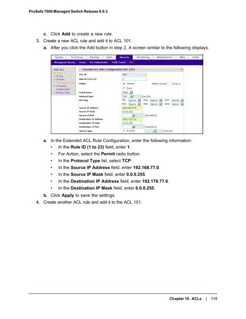 ProSafe 7000 Managed NETGEAR Switch Software Administration ...