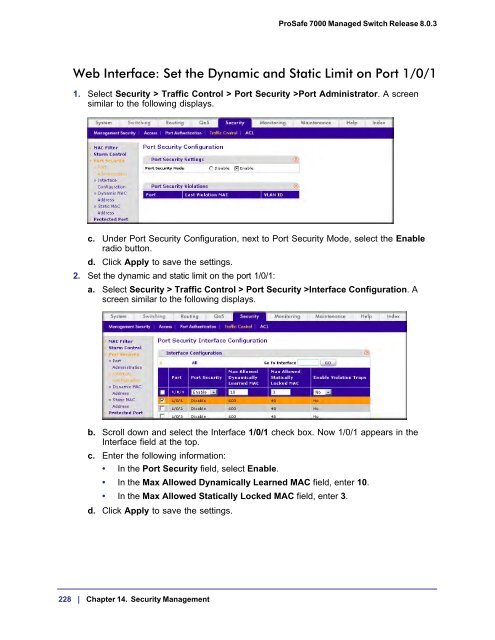 ProSafe 7000 Managed NETGEAR Switch Software Administration ...