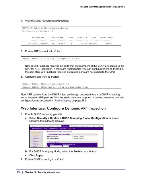 ProSafe 7000 Managed NETGEAR Switch Software Administration ...