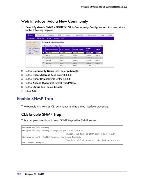 ProSafe 7000 Managed NETGEAR Switch Software Administration ...