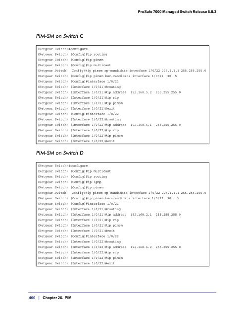 ProSafe 7000 Managed NETGEAR Switch Software Administration ...