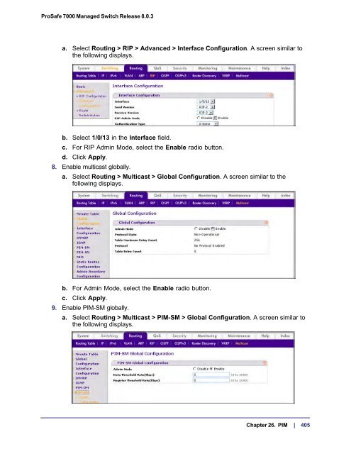 ProSafe 7000 Managed NETGEAR Switch Software Administration ...