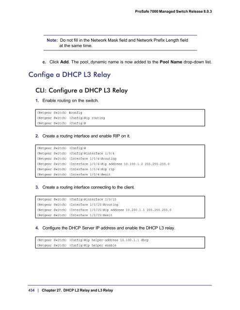 ProSafe 7000 Managed NETGEAR Switch Software Administration ...