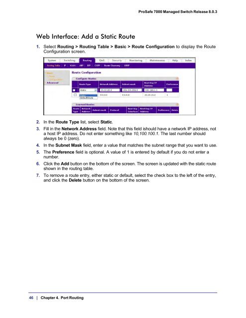 ProSafe 7000 Managed NETGEAR Switch Software Administration ...