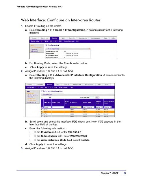 ProSafe 7000 Managed NETGEAR Switch Software Administration ...