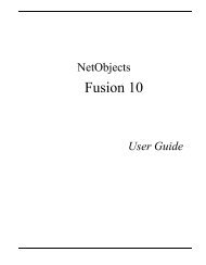 User Guide - NetObjects Fusion