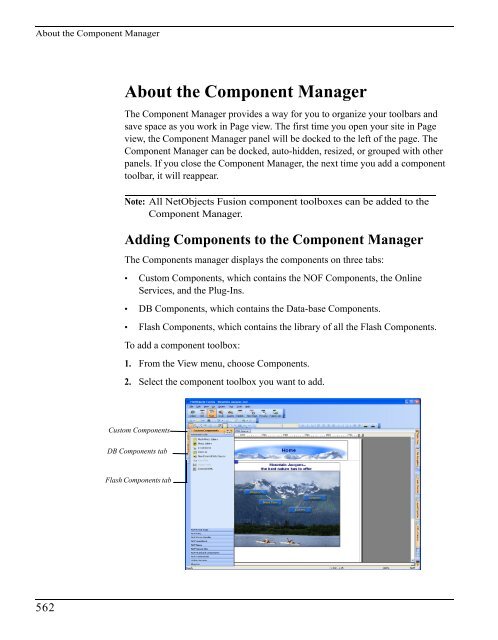 User Guide - NetObjects Fusion