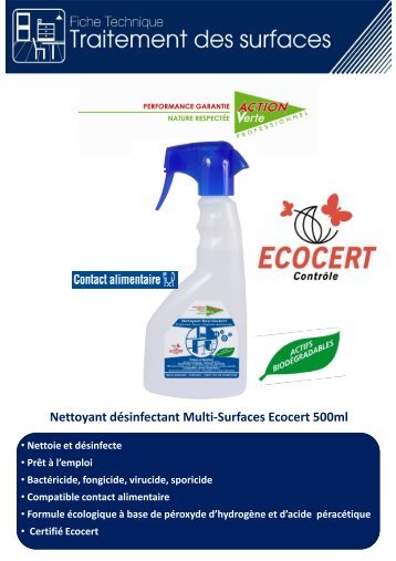 FT 012713 Action Verte Nettoyant désinfectant multi ... - Aktuclean