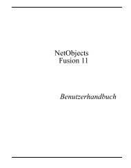 Benutzerhandbuch - NetObjects Fusion