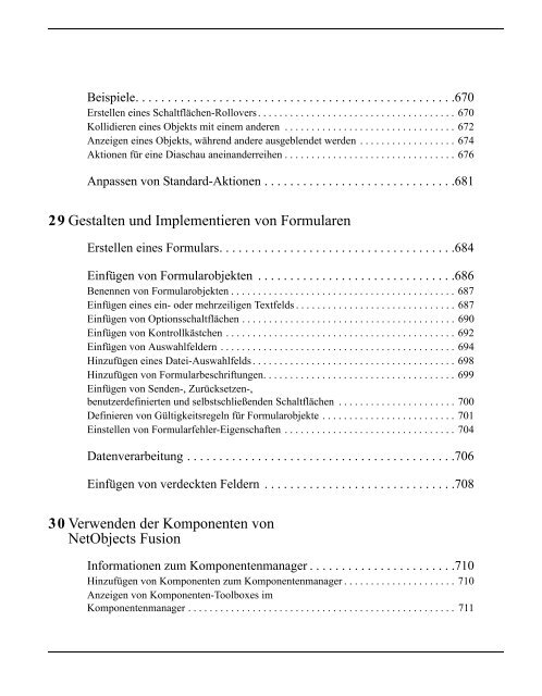 Benutzerhandbuch - NetObjects Fusion