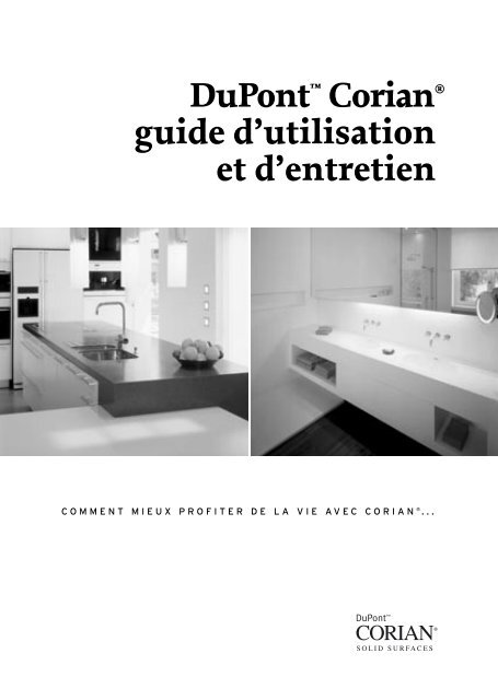 DuPont™ Corian® guide d'utilisation et d'entretien