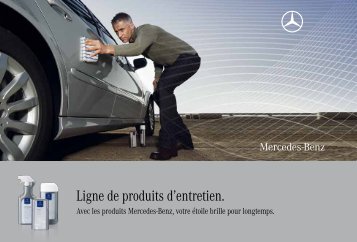 Ligne de produits d'entretien. - Mercedes-Benz in België