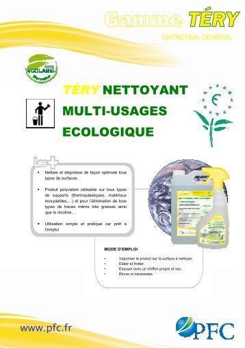 FT TERY NETTOYANT MULTI USAGES ECOLO - Pfc