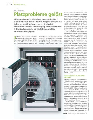 Platzprobleme gelöst - MGV Stromversorgungen GmbH