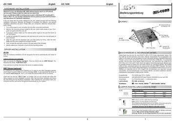 Bedienungsanleitung - Exsys