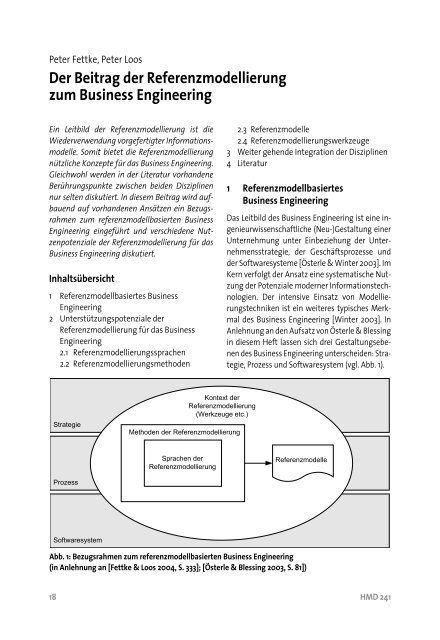 Der Beitrag der Referenzmodellierung zum Business ... - EconBiz