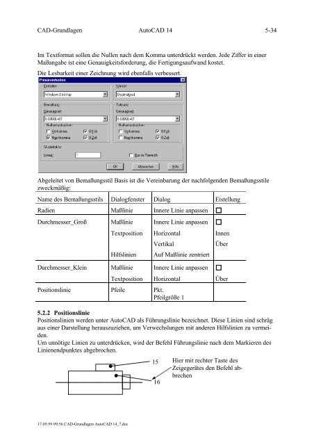 CAD-Grundlagen mit AutoCAD 14