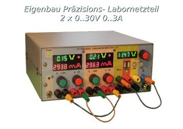 Eigenbau Präzisions- Labornetzteil 2 x 0..30V 0..3A - Hauscomputer ...