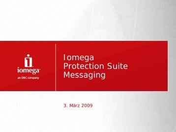 Iomega Hard Drives Protection Suite Messaging - Distrelec