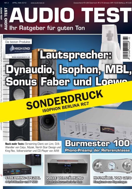 Audio Test Sonderdruck 03/12 (PDF) - GAUDER AKUSTIK