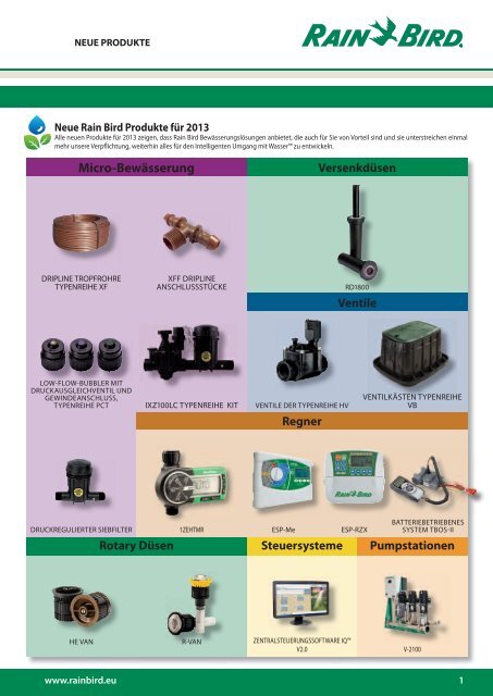 Regner - Rain Bird irrigation