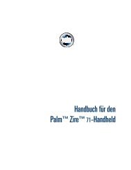 Handbuch für den Palm Zire 71-Handheld - HP WebOS