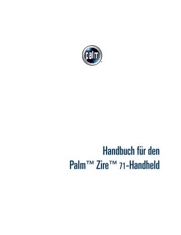 Handbuch für den Palm Zire 71-Handheld - HP WebOS