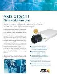 AXIS 210/211 Netzwerk-Kameras - Videor