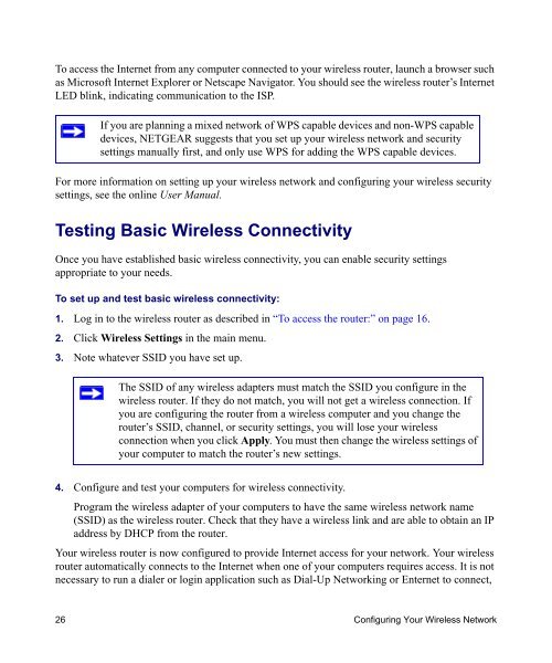 Installing Your Wireless Router - upc cablecom