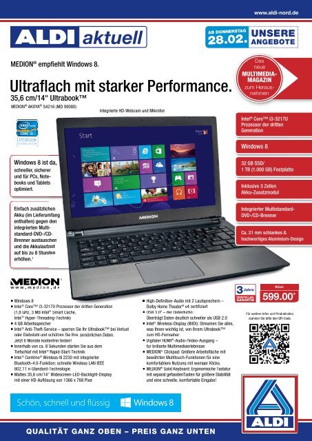 Jetzt Magazin als PDF anzeigen - ALDI Nord