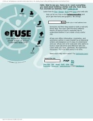 eFUSE.com - the friendly place to learn how to build a ... - Will-Harris