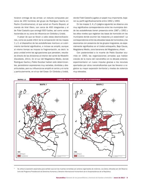 Narcotráfico: Génesis de los paramilitares y herencia de bandas criminales