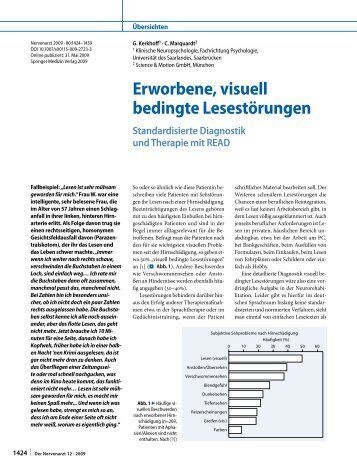 READ â standardisierte Diagnostik und Therapie erworbener, visuell