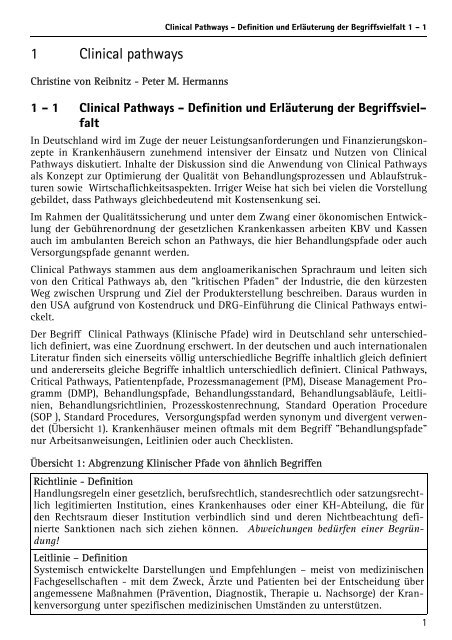 clinical pathways.fm - medical text online