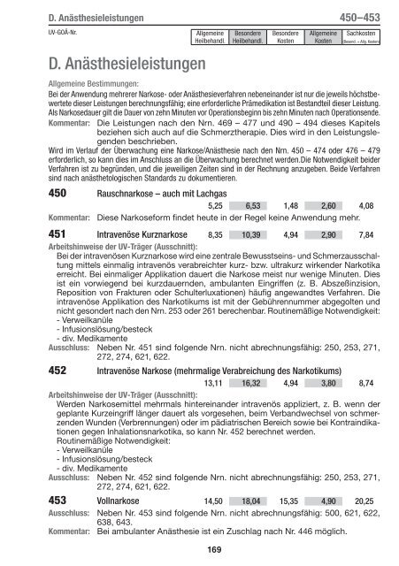 D. Anästhesieleistungen - medical text online